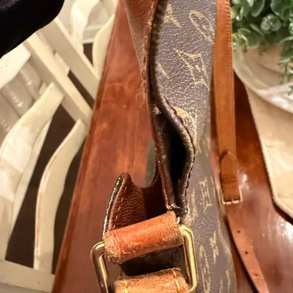 Louis Vuitton Monogram Tan and Brown Messenger Bag